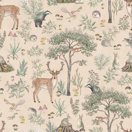 Muster 50 x 50 cm von Fantastic Forest - Beige