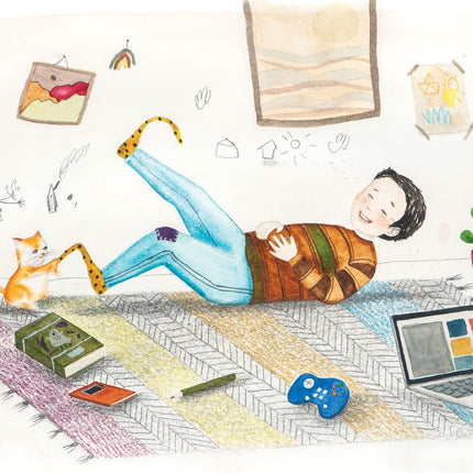 Muster 50 x 50 cm von "Wenn ich lache"