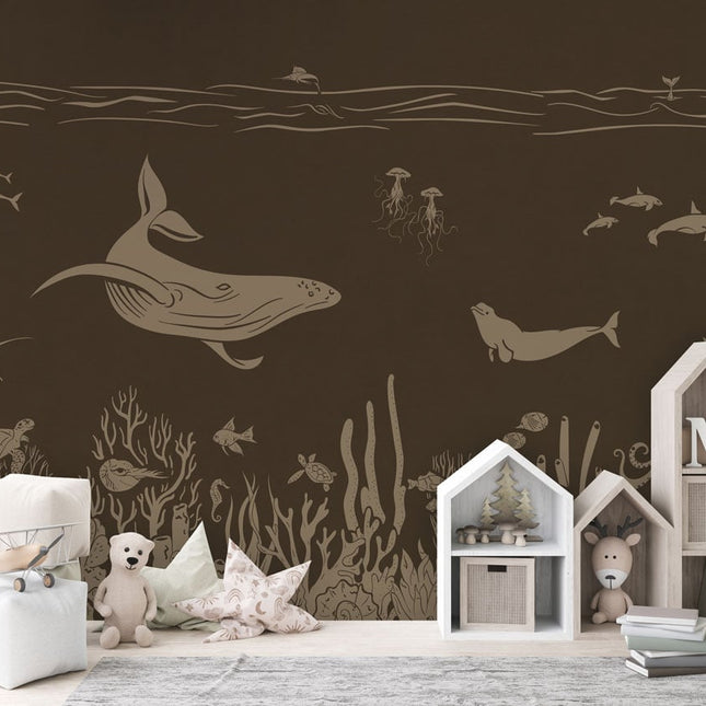 Monochrome Sea - Brown Vintage