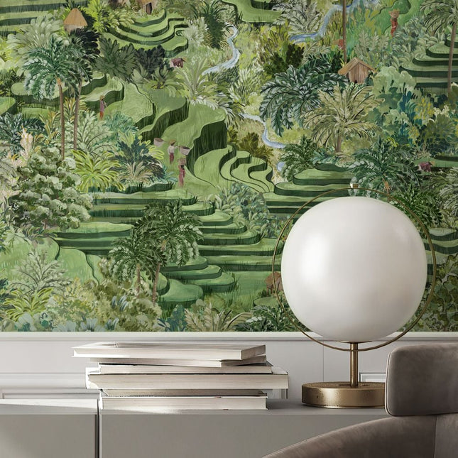 Muster Rice Terrace Grass Green BMTD001/17B