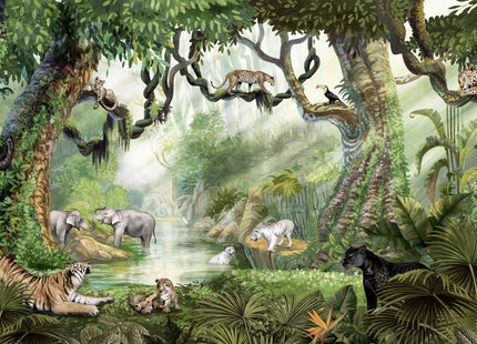 Muster 50 x 50 cm von Jungle Cats 2080