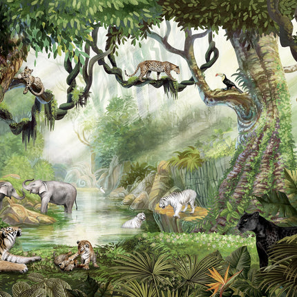 Muster 50 x 50 cm von Jungle Cats 2080