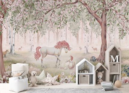 Belle Unicorn Forest Green
