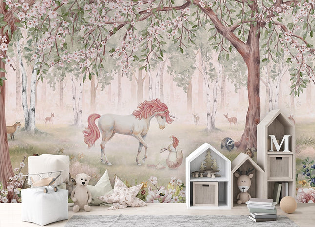 Belle Unicorn Forest Green