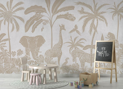Monochrome Jungle - White Vintage