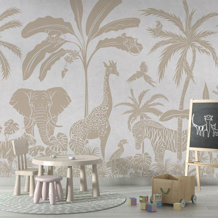 Monochrome Jungle - White Vintage