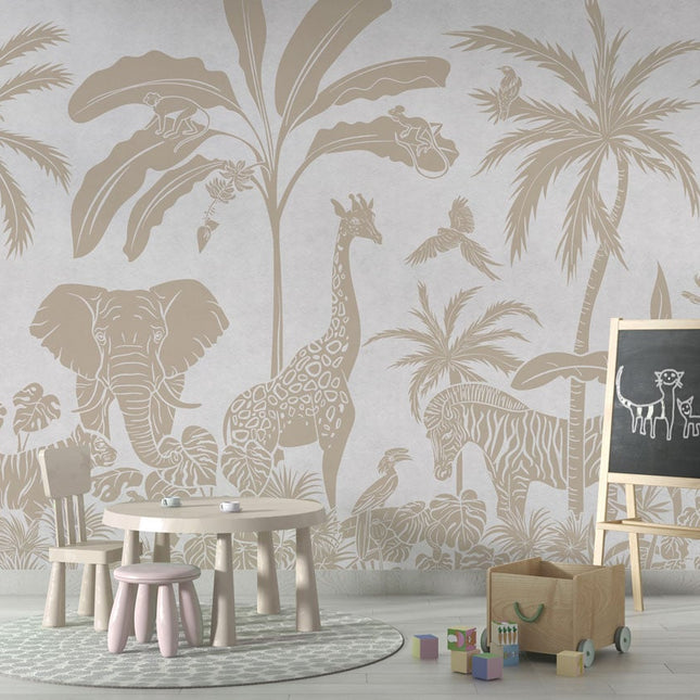 Monochrome Jungle - White Vintage