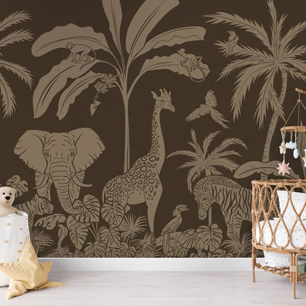 Monochrome Jungle - Brown Vintage