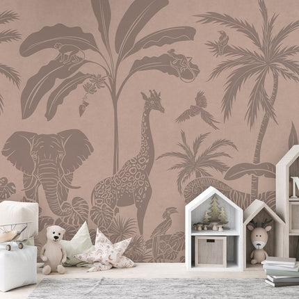 Monochrome Jungle - Pink Vintage