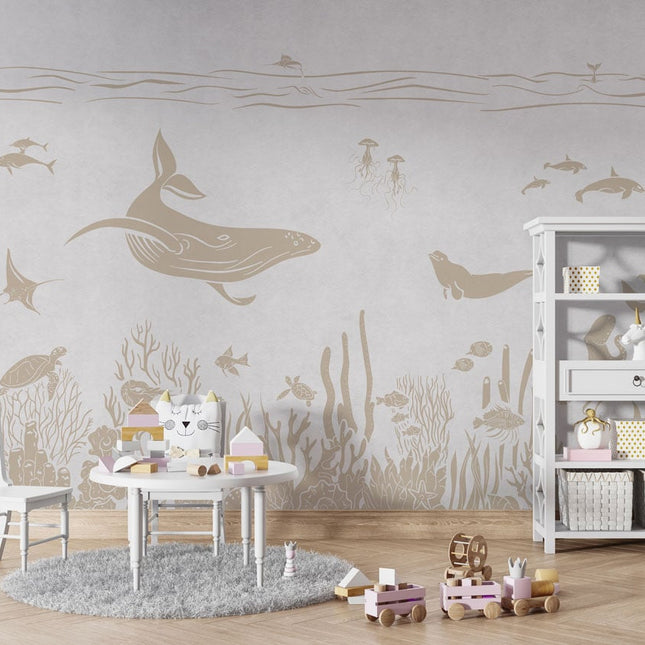 Monochrome Sea - White Vintage