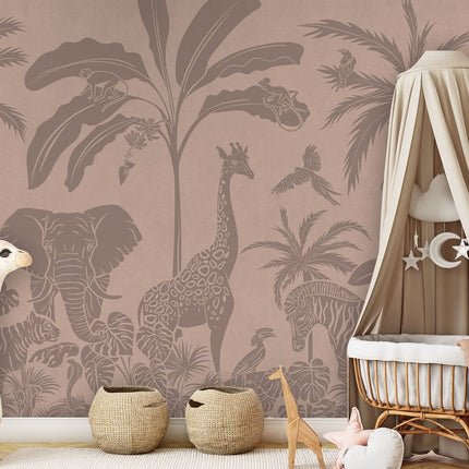 Monochrome Jungle - Pink Vintage