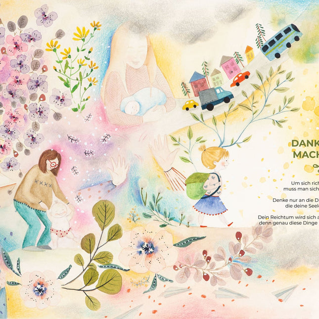 "Dankbarkeit macht reich" mit Gedicht