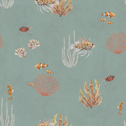 Muster 50 x 50 cm von Coral Garden - Blue