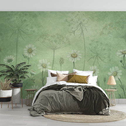 Muster 50 x 50 cm von Dazzling Daisies green 2008