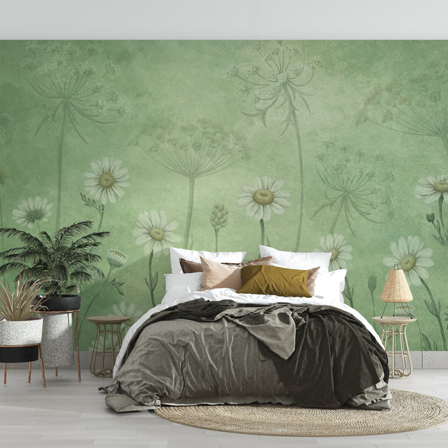 Muster 50 x 50 cm von Dazzling Daisies green 2008