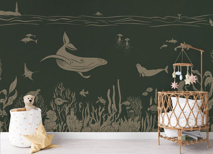 Monochrome Sea - Green Vintage