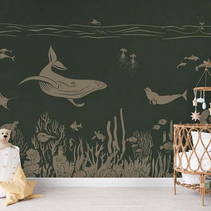 Monochrome Sea - Green Vintage