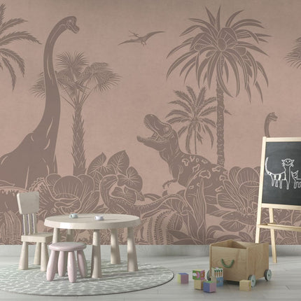 Monochrome Dino - Pink Vintage