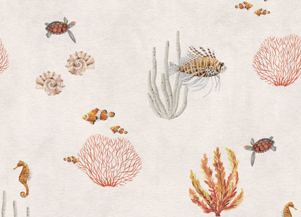 Muster 50 x 50 cm von Coral Garden - White