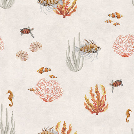 Muster 50 x 50 cm von Coral Garden - White