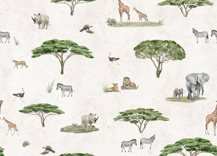 Muster 50 x 50 cm von Sunny Savannah - White