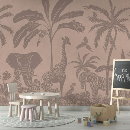 Monochrome Jungle - Pink Vintage