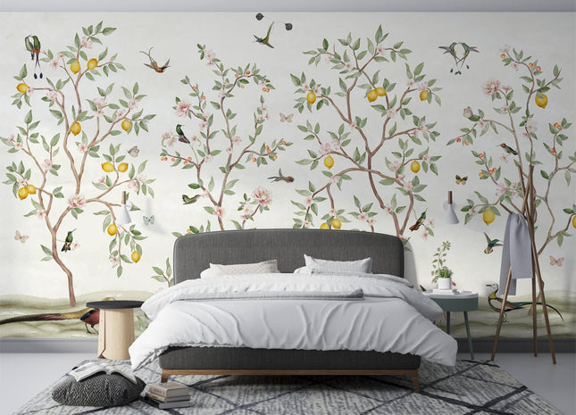 Muster 50 x 50 cm von Lemon Tree Chinoiserie white 2016