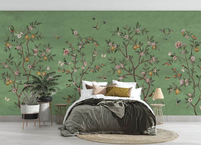 Muster 50 x 50 cm von Lemon Tree Chinoiserie green 2014