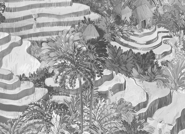 Rice Terrace Black & White BMTD001/17A