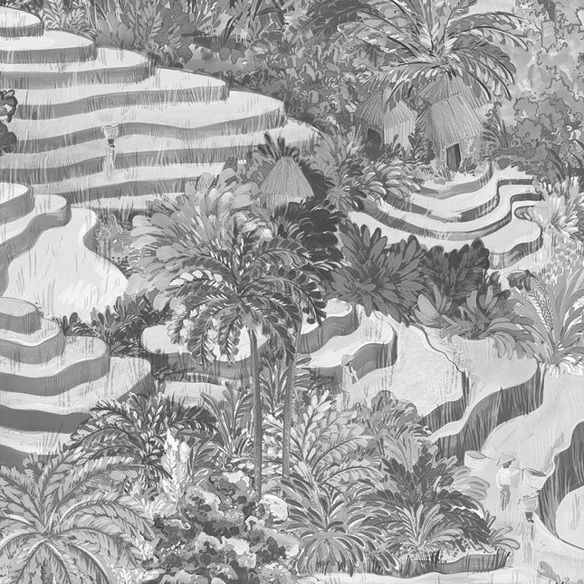 Rice Terrace Black & White BMTD001/17A