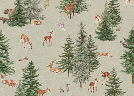 Muster 50 x 50 cm von Pine Forest - Green