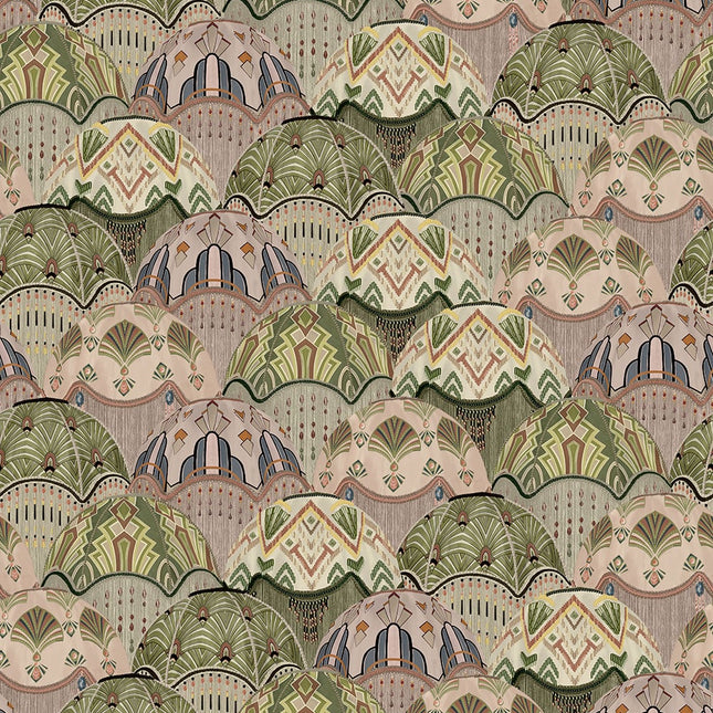 Silk Shades Salmon & Olive BMHD002/09C