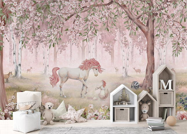 Belle Unicorn Forset Pink
