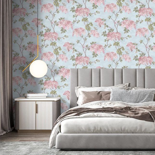 Feather Palm Sky Blue BMHD002/03C