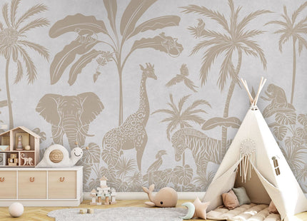 Monochrome Jungle - White Vintage