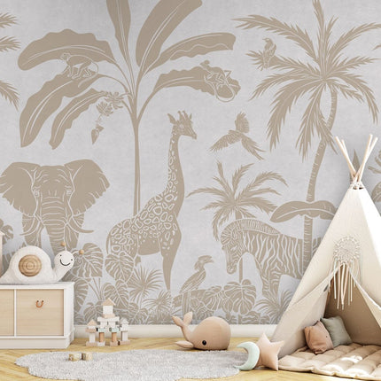 Monochrome Jungle - White Vintage