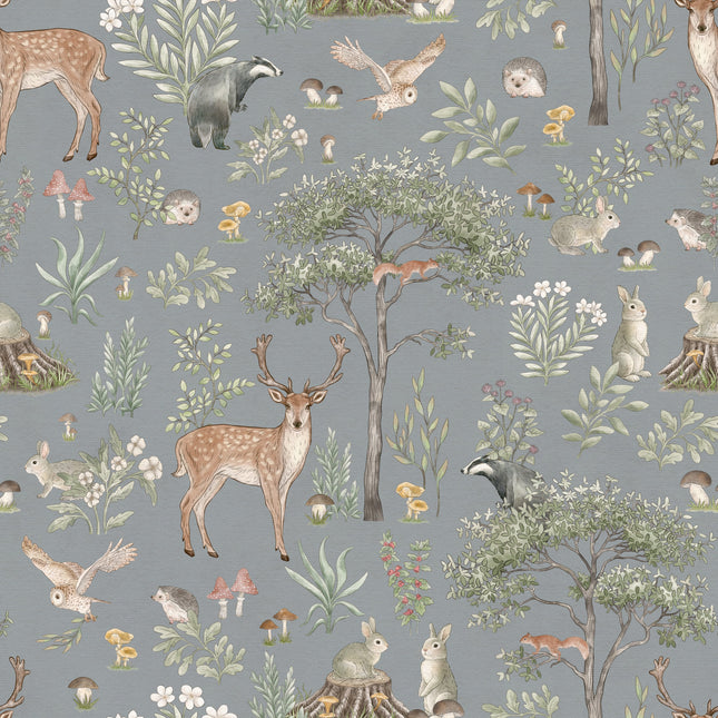 Muster 50 x 50 cm von Fantastic Forest - Blue