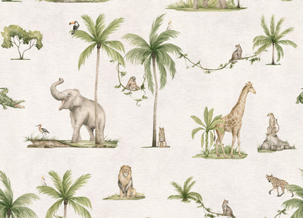 Muster 50 x 50 cm von Joyful Jungle - White