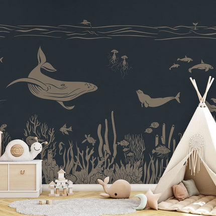 Monochrome Sea - Blue Vintage