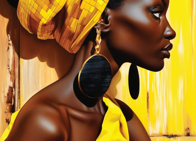 Nigerian Woman Study in Yellow