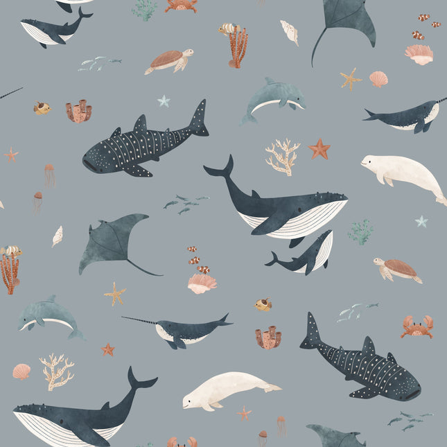 Muster 50 x 50 cm von Splendid Sea - Blue