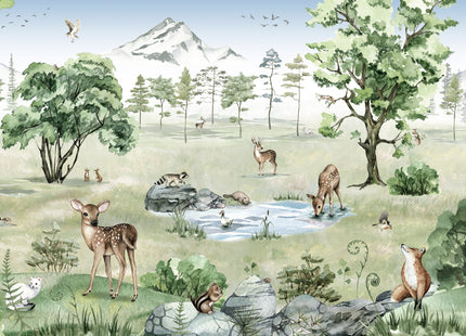 Muster 50 x 50 cm von Deer Forest Summer 2065