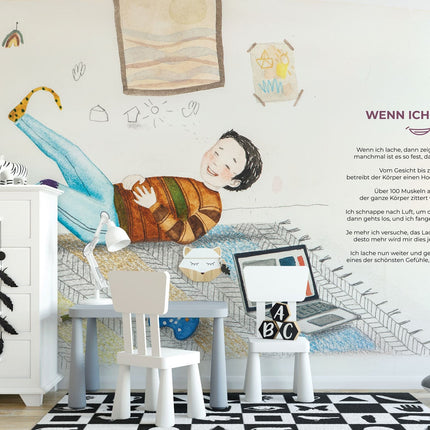 "Wenn ich lache" mit Gedicht