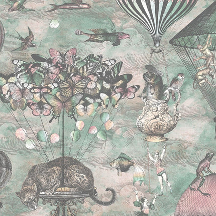 Curious Skies Pink & Aqua BMTD001/07C