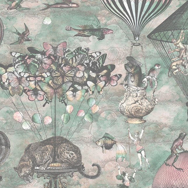 Curious Skies Pink & Aqua BMTD001/07C