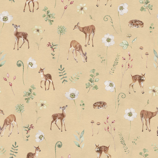 Muster 50 x 50 cm von Dancing Deer - Yellow