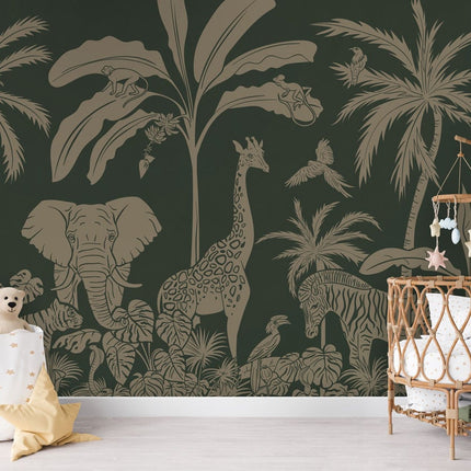 Monochrome Jungle - Green Vintage