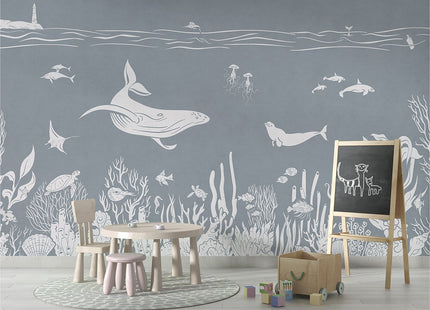 Monochrome Sea - Blue