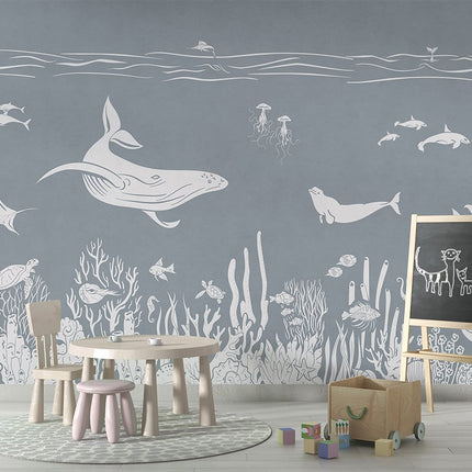 Monochrome Sea - Blue