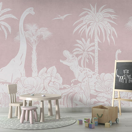 Monochrome Dino - Pink